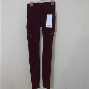 Maroon Lululemon Leggings (NEW WITH TAGS STILL ON)